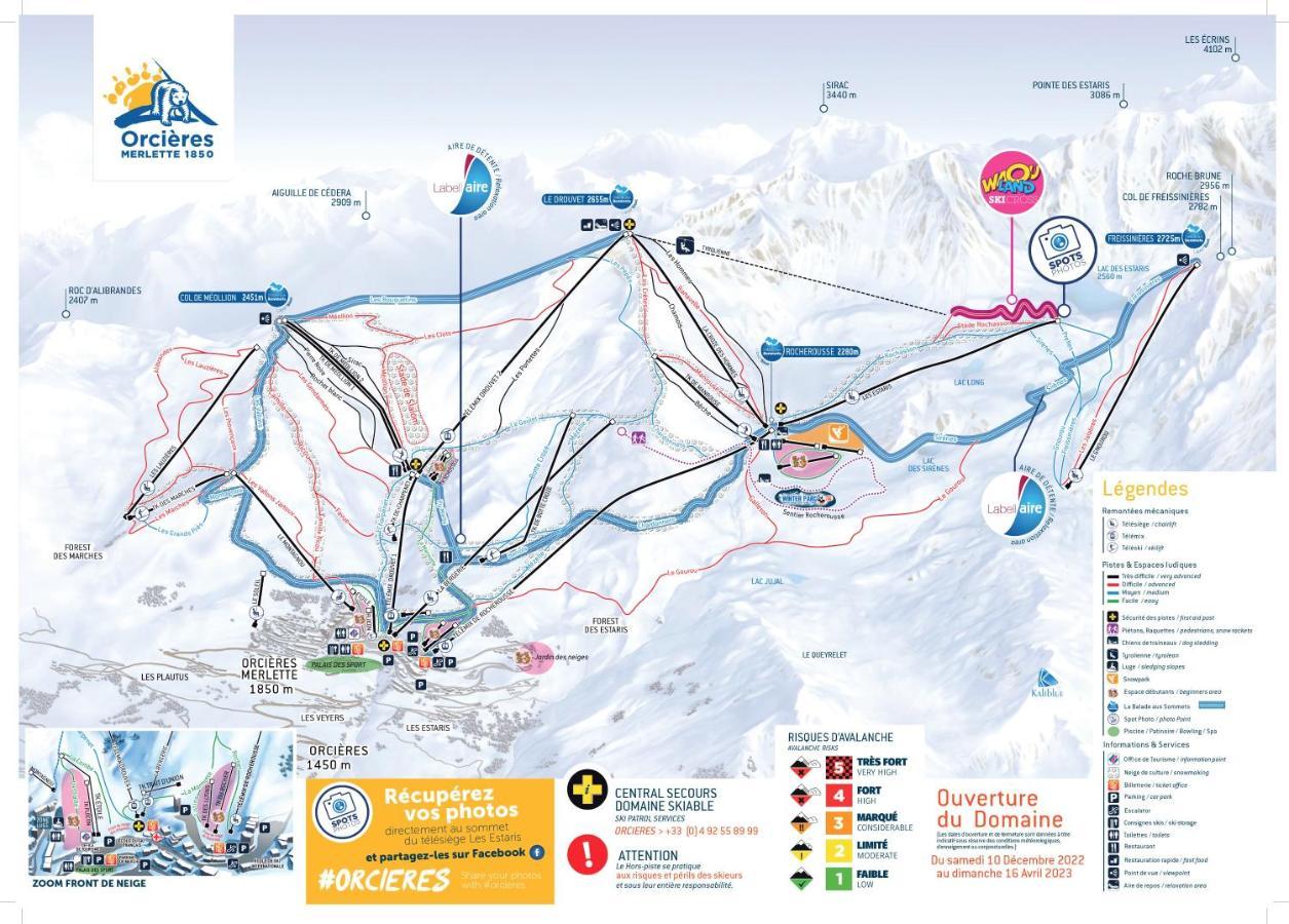 Appt T2 Cabine 4-6 Personnes Au Pied Des Pistes Orcières Dış mekan fotoğraf